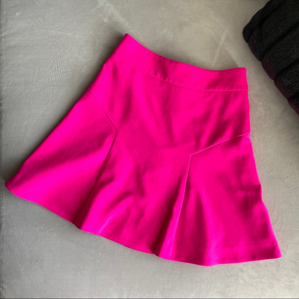 Express Fuchsia Skater Skirt